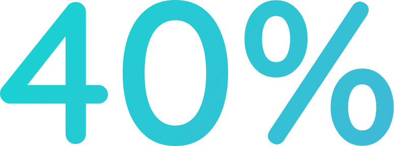 40%