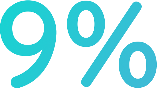 9%